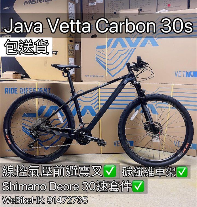 Vetta Carbon 30速 碳纖維山地車